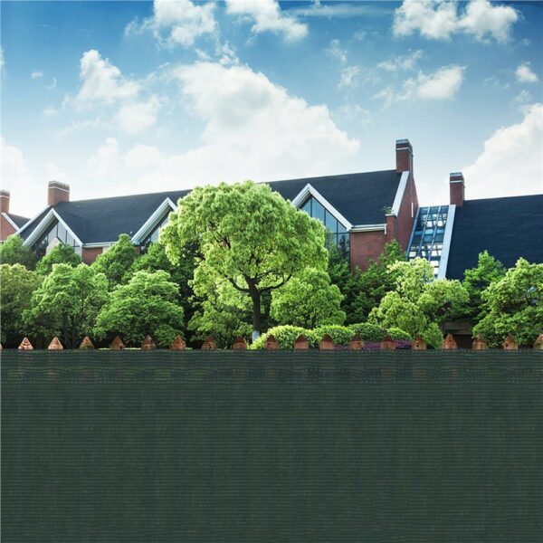 Plasa umbrire si intimitate pentru gard, 1.2m latime, 25m lungime, 140g densitate, verde - Image 5