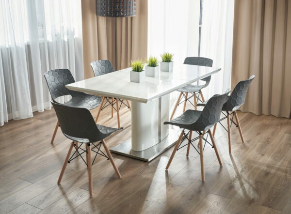 (DL) Scaun dining Lars pentru bucatarie, 40x45x78cm, gri - Image 5