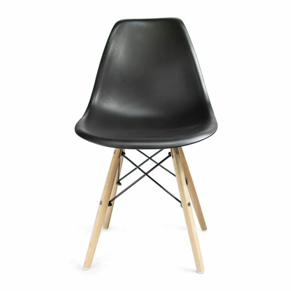 (DL) Scaun dining Eva pentru bucatarie, 46x52x81cm, negru - Image 5