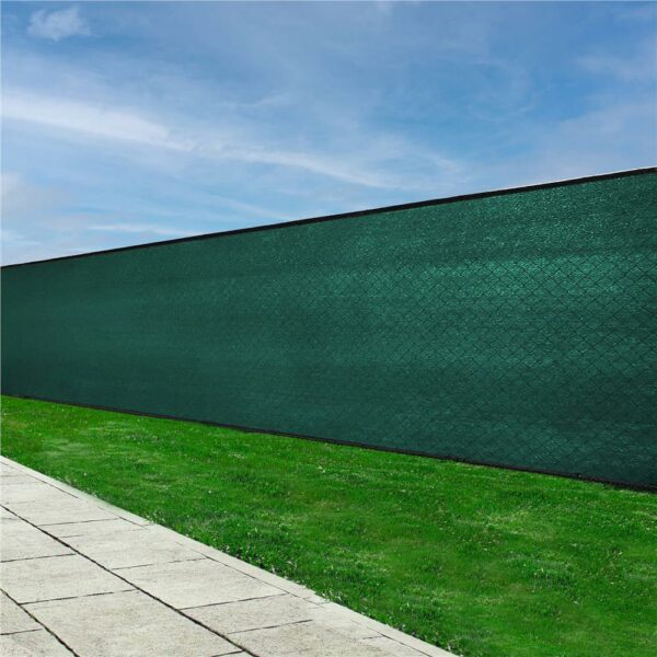 Plasa umbrire si intimitate pentru gard, 1.2m latime, 25m lungime, 140g densitate, verde - Image 9