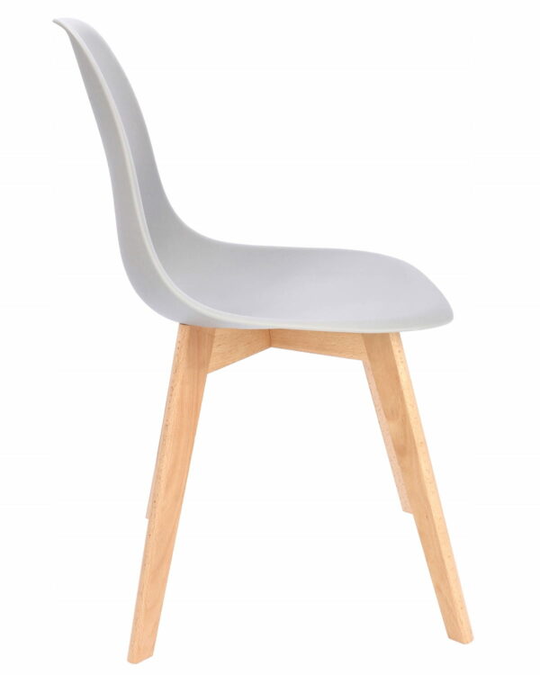 (DL) Scaun dining Ada pentru bucatarie, 40x46x82cm, gri - Image 10