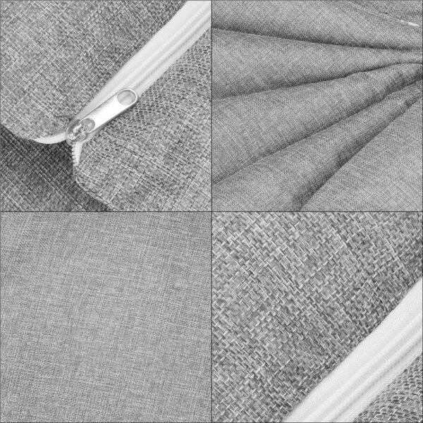 Perna pentru leagane suspendate, cu fermoar, gri, 130x75cm - Image 9