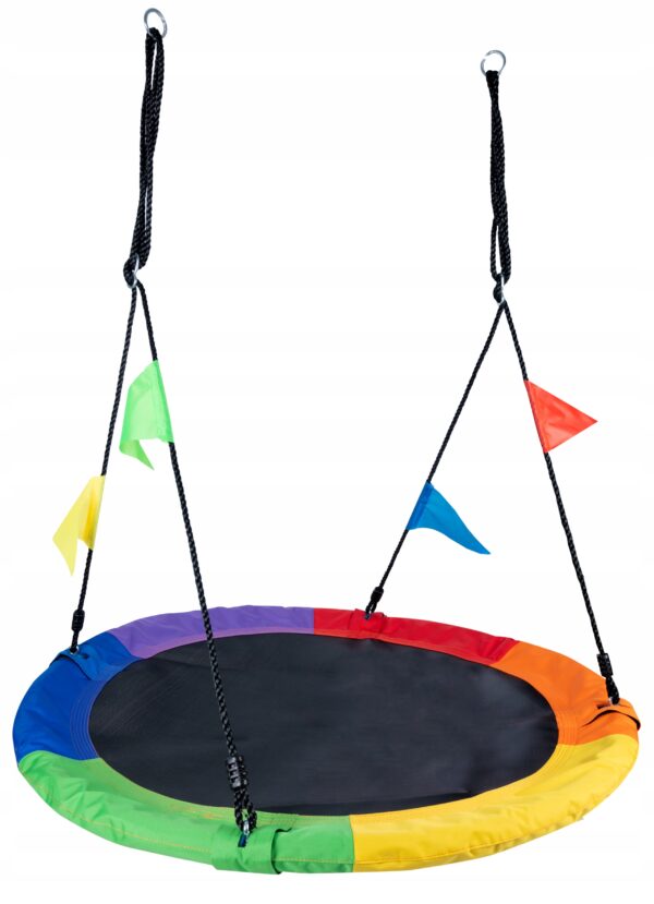 Leagan tip cuib reglabil pe inaltime, 120cm, 150kg, multicolor - Image 11