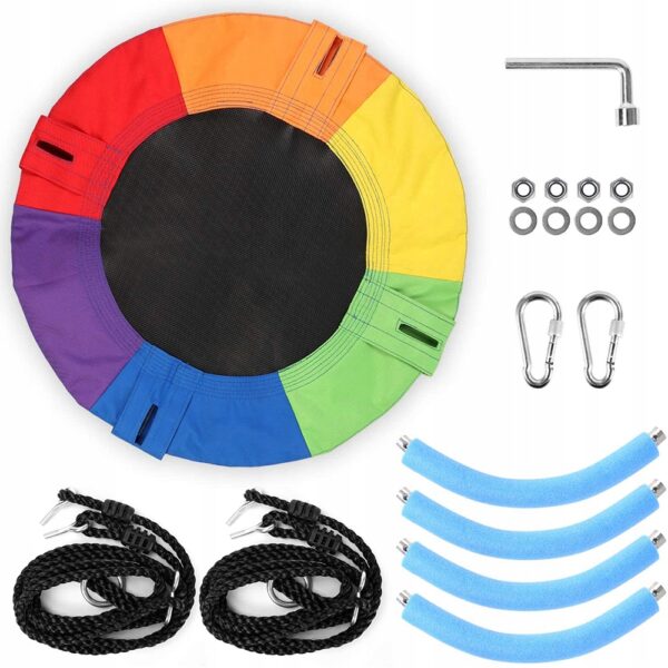 Leagan tip cuib reglabil pe inaltime, 120cm, 150kg, multicolor - Image 14