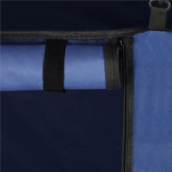 Masa camping pliabila cu spatiu depzoitare si cadru din aluminiu, blat MDF, 120x47x62/71cm, gri - Image 14