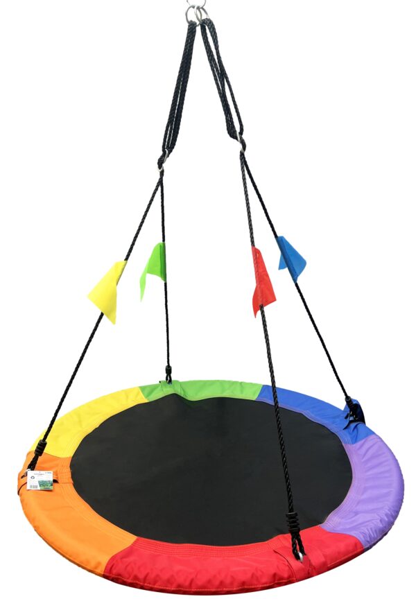 Leagan tip cuib reglabil pe inaltime, 120cm, 150kg, multicolor - Image 15