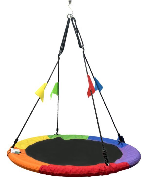 Leagan tip cuib reglabil pe inaltime, 120cm, 150kg, multicolor - Image 3