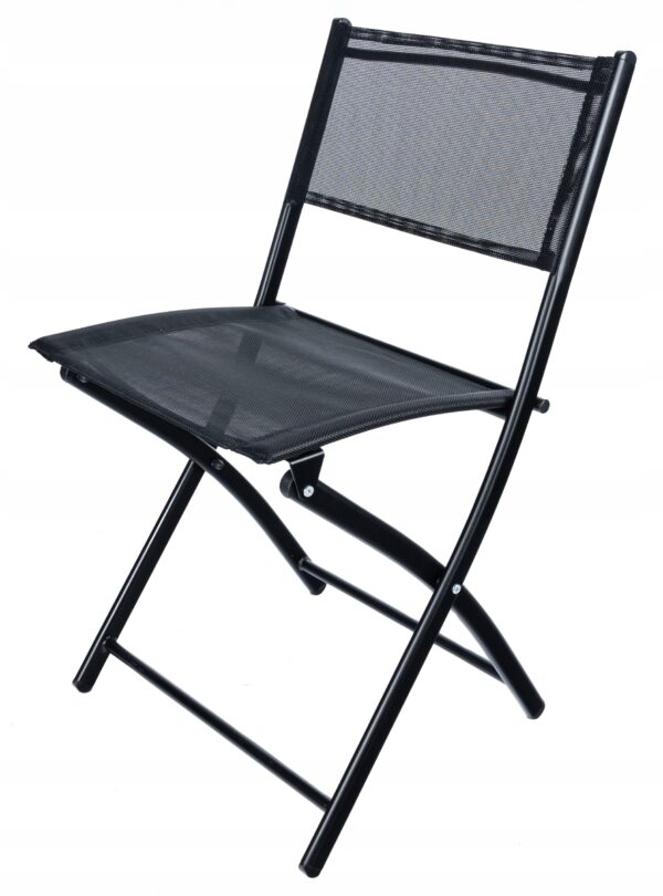 Set mobilier gradina Sersimo Oneiro, 2 scaune pliabile, 1 masa, negru - Image 20