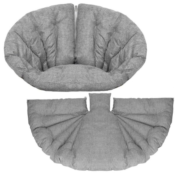 Perna pentru leagane suspendate, cu fermoar, gri, 130x75cm - Image 2