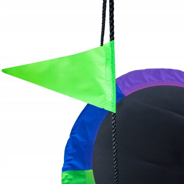 Leagan tip cuib reglabil pe inaltime, 120cm, 150kg, multicolor - Image 4