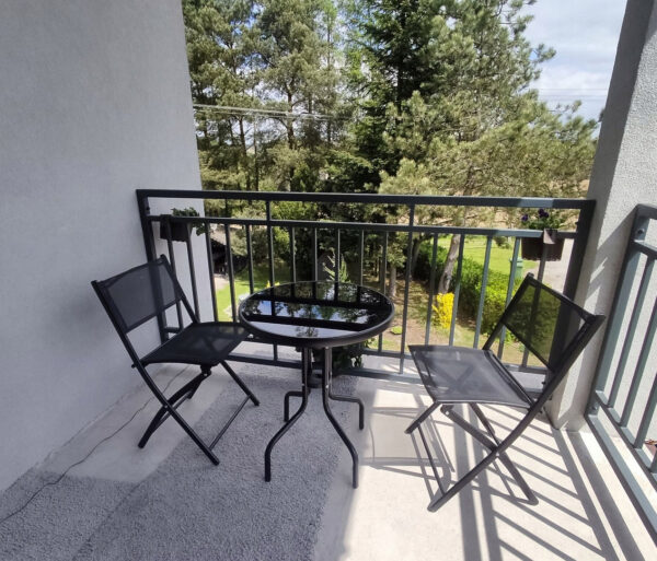 Set mobilier gradina Sersimo Oneiro, 2 scaune pliabile, 1 masa, negru - Image 4