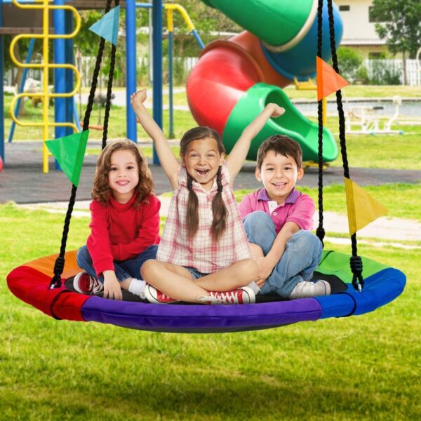 Leagan tip cuib reglabil pe inaltime, 120cm, 150kg, multicolor - Image 6