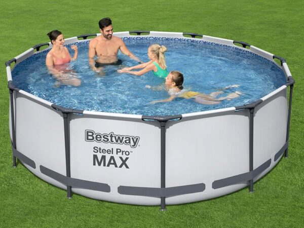 Piscina cadru metalic Bestway, 366x100cm, 9.150 litri, cu pompa de filtrare si scara - Image 7