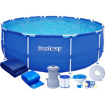 Piscina cadru metalic Bestway, 305x76 cm, 4.700 litri, cu toate accesoriile