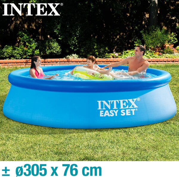 Piscina gonflabila Intex, 306x76 cm, 3.900 litri, cu pompa de filtare, Easy Set 28122NP - Image 2