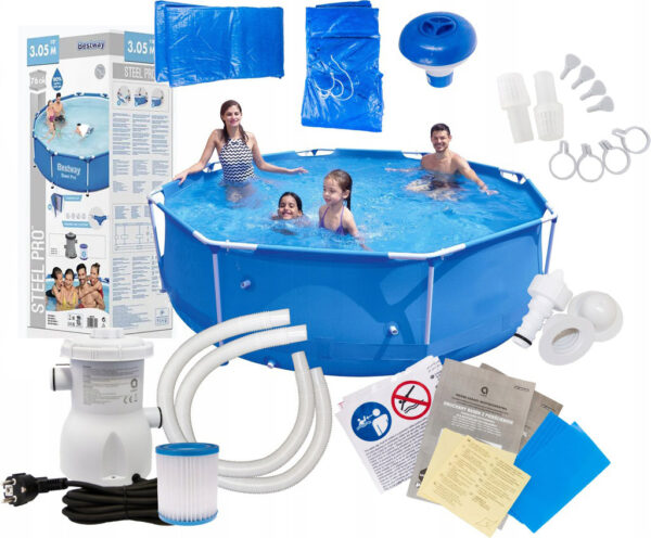 Piscina cadru metalic Bestway, 305x76 cm, 4.700 litri, cu toate accesoriile - Image 2
