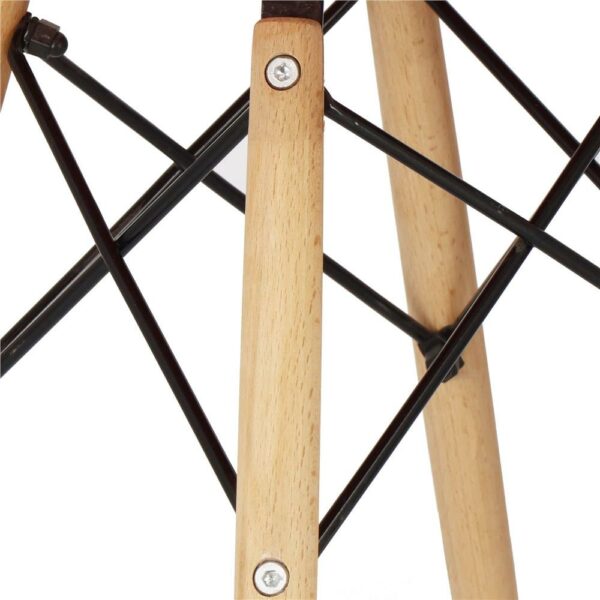 Set 4 scaune dining Scandinav pentru bucatarie, 38x42x82cm, galben - Image 3