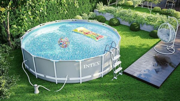 Piscina cadru metalic Intex Prism Frame, 366x99cm, 9.000 litri, cu pompa de filtrare si scara - Image 2