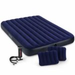 Felfújható matrac + kézi pumpa Intex Queen Dura Beam, 203x152x25 cm
