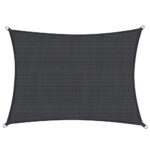 Copertina prelata de soare Sersimo SN165, dreptunghiulara, impermeabila cu protectie UV, 5x4m, gri inchis