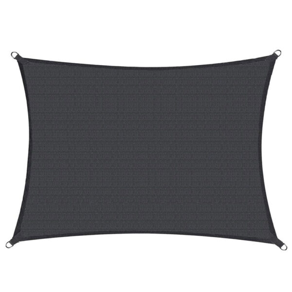 Copertina prelata de soare Sersimo SN165, dreptunghiulara, impermeabila cu protectie UV, 5x4m, gri inchis