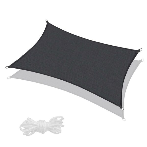 Copertina prelata de soare Sersimo SN165, dreptunghiulara, impermeabila cu protectie UV, 5x4m, gri inchis - Image 12