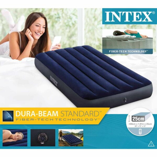 Intex Twin Dura Beam felfújható matrac, 191x99x25 cm - Image 9