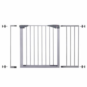 Poarta de siguranta Safety Gate pentru scari, ajustabila 114-119 cm, din otel, gri