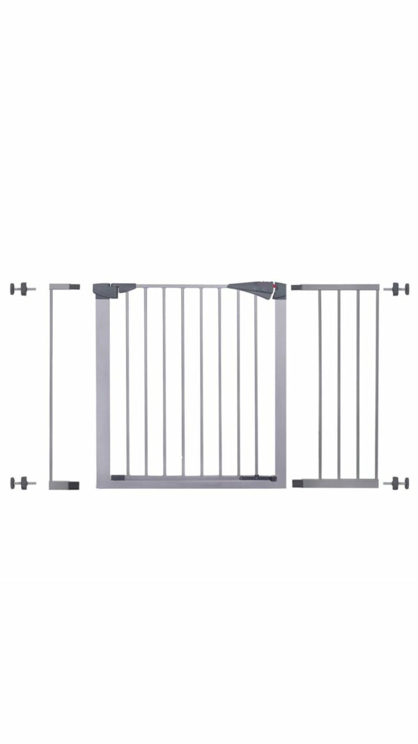 Poarta de siguranta Safety Gate pentru scari, ajustabila 114-119 cm, din otel, gri