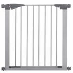 Poarta de siguranta Safety Gate pentru scari, ajustabila 79-84 cm, din otel, gri