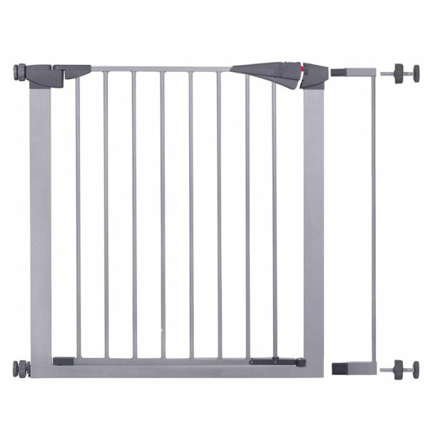 Poarta de siguranta Safety Gate pentru scari, ajustabila 86-91 cm, din otel, gri