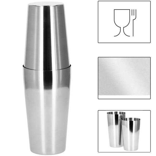 Cocktail Shaker készlet pultosoknak 750 ml, KI11, bambusz tartó, 14 darab - Image 21