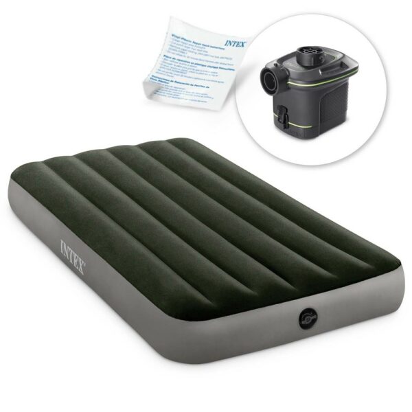 Intex Prestige Airbed Twin Dura-Beam matracpumpa mellékelve, 99x191x25cm - Image 6
