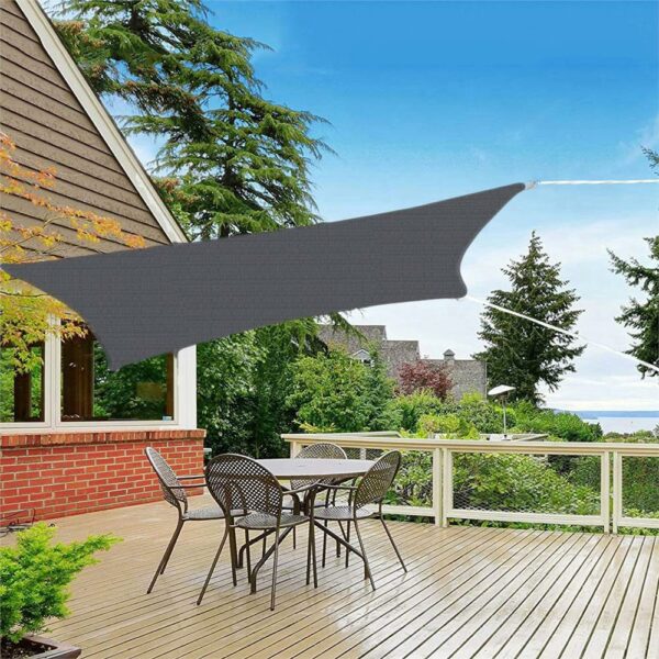 Copertina prelata de soare Sersimo SN162, patrata, impermeabila cu protectie UV, 3x3m, gri inchis - Image 3