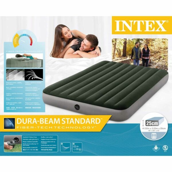 Intex Prestige Airbed Queen Dura-Beam matracpumpa mellékelve, 152x203x25cm - Image 4