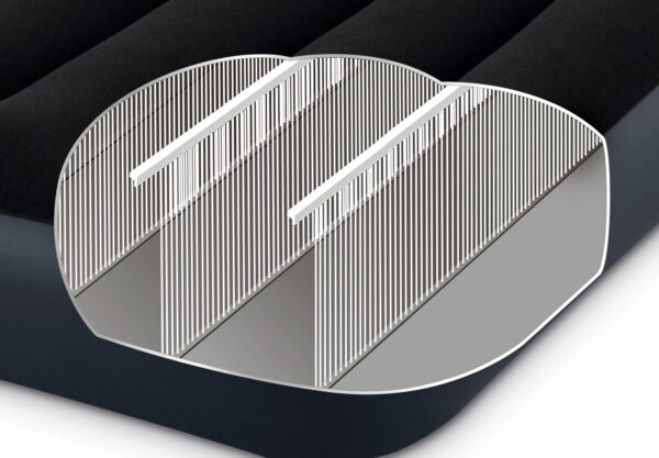 Saltea gonflabila Intex King Dura Beam, 203x183x25 cm, neagra - Image 3