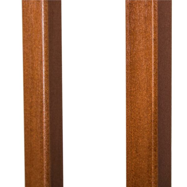 Poarta de siguranta Safety Gate pentru scari, ajustabila 117-124 cm, din otel si lemn, negru maro - Image 4