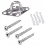 Rögzítőkészlet napvitorlához vagy függőágyhoz, acél, 9 elem