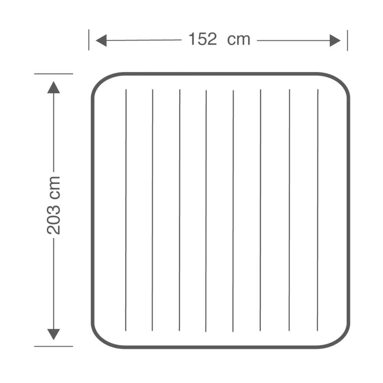 Felfújható matrac + kézi pumpa Intex Queen Dura Beam, 203x152x25 cm - Image 9