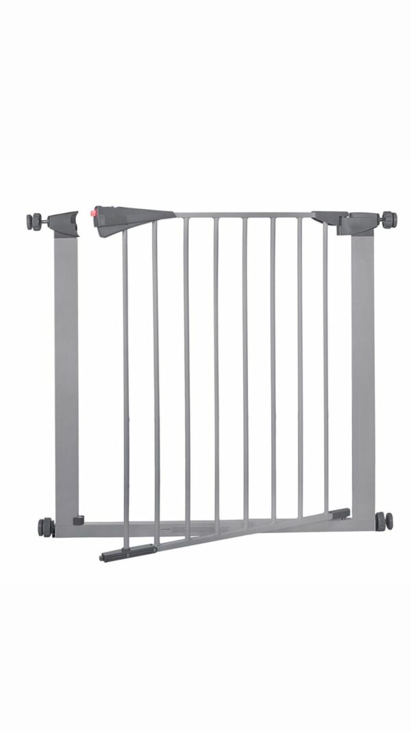 Poarta de siguranta Safety Gate pentru scari, ajustabila 100-105 cm, din otel, gri - Image 6