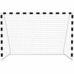 Acél focikapu, 200x300cm, 38mm profil, rögzítőkkel
