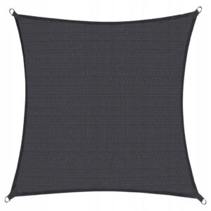 Copertina prelata de soare Sersimo SN159, patrata, impermeabila cu protectie UV, 5x5m, gri inchis