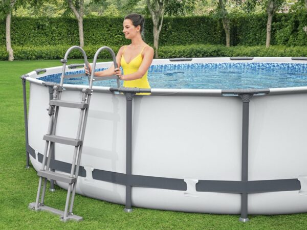 Piscina cadru metalic Bestway, 488x122cm, 19.500 litri, cu pompa de filtrare, scara si prelata - Image 9