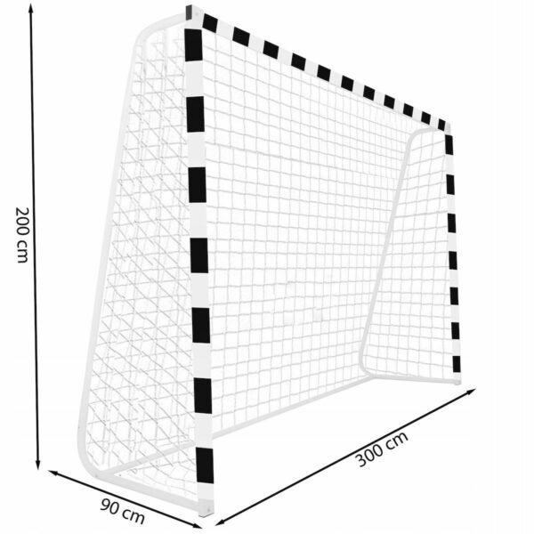 Acél focikapu, 200x300cm, 38mm profil, rögzítőkkel - Image 9