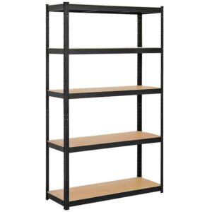 Raft cadru metalic modular pentru depozitare, 5 polite, 148x75x30cm, sarcina 875kg