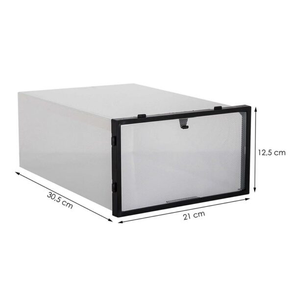 10 db-os cipőszervező doboz készlet, 30x21x12, átlátszó - Image 10