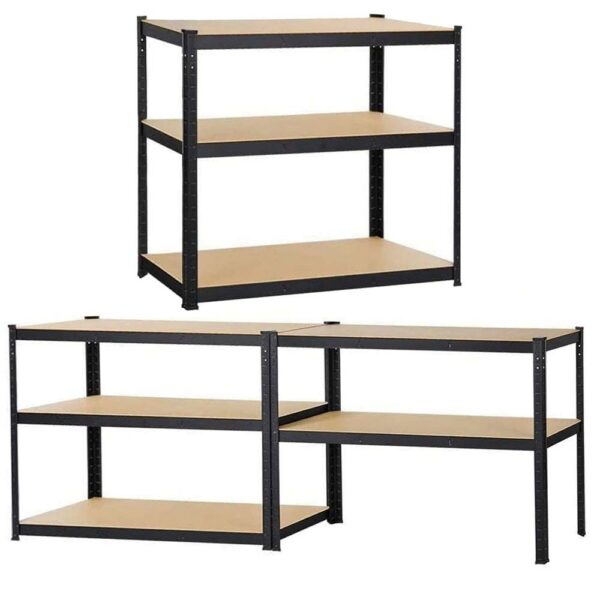 Raft cadru metalic modular pentru depozitare, 5 polite, 180x90x40cm, sarcina 825kg - Image 11