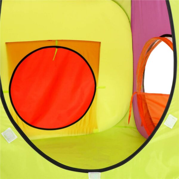 3 az 1-ben játszótér gyerekeknek, multifunkcionális, ház, alagút és sátor, 385x120x115cm, többszínű - Image 11