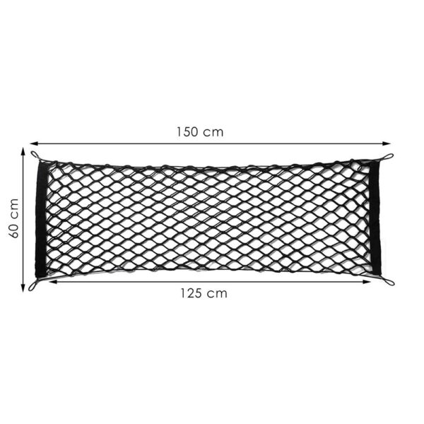 Plasa pentru separare sau fixare in portbagaj, cu sistem complet montare, 150x60cm - Image 14