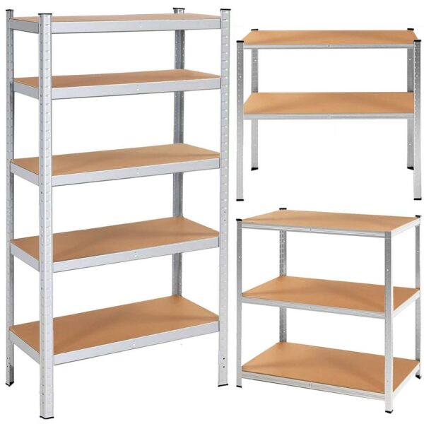 Moduláris fém keretes polc tároláshoz, 5 polc, 205x120x45cm, maximum terhelhetőség 1000kg - Image 14